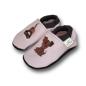 Preview: Krabbelschuhe Hund auf rosa